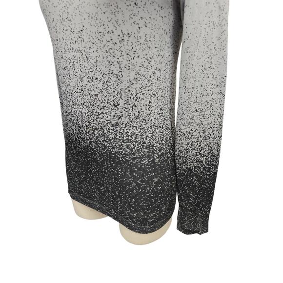 Athleta Womens Top Small Flurry Blizzard Gradient Mock Neck Long Sleeve Seamless - Picture 7 of 12